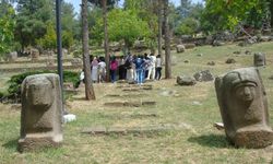 Gaziantep'te öğrenciler arkeolojik park ve açık hava müzesini ziyaret etti