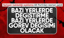 AK Parti'de değişim süreci başlıyor!