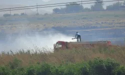 Gaziantep'te anız yangını! Yüzlerce ağaç zarar gördü