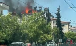 Gaziantep'te çatı yangını korku ve paniğe neden oldu