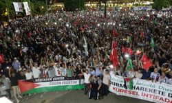 Gaziantep’te binlerce kişi Filistin ve Heniyye için yürüdü