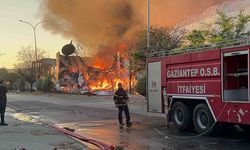 Gaziantep’te halı fabrikasında yangın