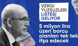 Mehmet Şimşek: Vadesi geçen vergi ve ceza borçları olan mükelleflerin listesi açıklanacak