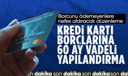 SON DAKİKA! Kredi kartlarında birikmiş borçlara 60 ay vade imkanı