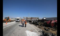 Gaziantep'te iki tırın çarpışması sonucu 1 kişi yaralandı