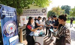 Gaziantep İl Emniyet Müdürlüğü, GAÜN kampüsünde öğrencileri bilgilendirdi