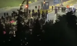 İsrail’e mal götüren firmayı protesto edenlerin kapattığı yol 3 saat sonra açıldı