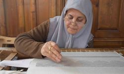 70 yaşındaki kadın usta 200 bin TL’lik Antep işi sanat işliyor