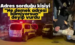 Adres sorduğu kişiyi "Ne demek adresi bilmiyorsun?" deyip vurdu