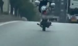 Gaziantep'te motosikletli genç cezadan kaçamadı!