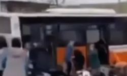Gaziantep'te belediye otobüsü duvara çarptı!