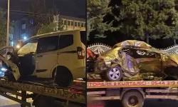 Gaziantep’teki 5 kişinin öldüğü feci kaza anı kamerada