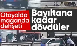 Tarsus-Adana-Gaziantep otoyolunda çıkan kavgada sürücü dayaktan bayıldı