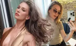 Yasemin Kay Allen'e sıcak bastı! Gece denize girdi