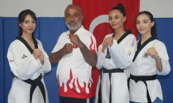 Üç kızını milli sporcu yapan tekvando antrenörü baba gururlu