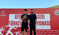 Adil Sani Konukoğlu Spor Lisesi öğrencisi Furkan Kanlı atletizmde Türkiye şampiyonu oldu