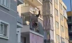 Balkona çıkıp kendini boşluğa bırakan kadın ağır yaralandı! İşte o anlar