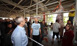 Başkan Tahmazoğlu kurban kesim alanlarını ziyaret etti