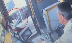 Gaziantep'te halk otobüsü şoförünün silahla yaralanması araç kamerasında