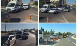 Gaziantep'te kural ihlali yapan 22 araç sürücüsüne cezai işlem uygulandı