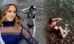 Kraliçenin deniz keyfi! Miss Turkey birincisi İdil Bilgen tatil sezonunu açtı
