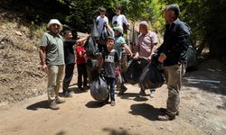 Huzurlu Yaylası'nda çöp toplama ve bilinçlendirme çalışması yapıldı