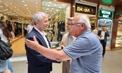 Başkan Tahmazoğlu vatandaş ve esnaf ile iç içe