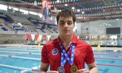 Gaziantepli milli sporcunun azmi! Tedavi amaçlı başladığı yüzmede Avrupa şampiyonu oldu