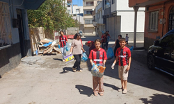 Şahinbeyli çocuklardan örnek davranış