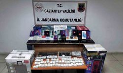 Gaziantep’te 1 milyon TL değerinde elektronik eşya ele geçirildi: 1 gözaltı