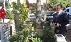 Başkan Ali Doğan şehitleri unutmadı! Kabrini ziyaret etti