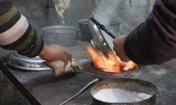 Havaların soğuması ateş başındaki Gaziantepli kalaycı ustalarının yüzünü güldürdü