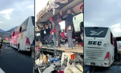 Osmaniye'de otobüsün tıra çarptığı kazada ölen 2 kişinin cenazesi Gaziantep'te defnedildi