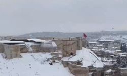 Kar yağışı sonrası Gaziantep'te kartpostallık görüntüler