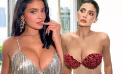 Şaşırtmaya devam ediyor! Kylie Jenner'ın nar taneli bikinisi