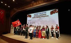 Şahinbeyli öğrenciler İstiklal Marşını en güzel okumak için yarıştı