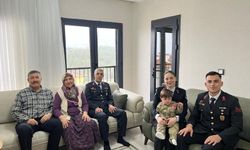 Gaziantep'te jandarmadan şehit ve gazi ailelerine bayram ziyareti