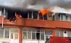 Gaziantep'te ayakkabı imalathanesinde korkutan yangın