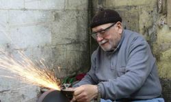 Gaziantep'te 5 metrekarelik dükkanında 67 yıldır bıçakçılık yapıyor