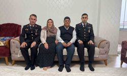 Gaziantep'te jandarmadan anlamlı ziyaret! Şehit aileleri ve gaziler unutulmadı...