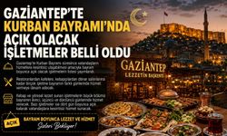 Gaziantep’te Kurban Bayramı’nda açık olacak işletmeler belli oldu