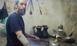 Gaziantep'te kalay ustalarının 80 derecede zorlu mesaisi