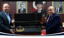 Bilal Çeker'den GESOB Başkanı Ünal Akdoğan'a hayırlı olsun ziyareti
