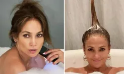 Jennifer Lopez küvet pozlarına devam ediyor: Ofisini taşıdı