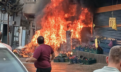 Gaziantep’te ikinci el eşya dükkanında yangın