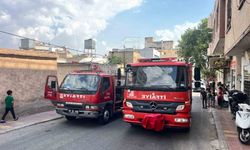 Kilis'te metruk evde yangın