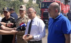 Vali Kemal Çeber: 'Yangına 39 araç ve 81 personelle müdahale ediliyor, hemen hemen kontrol altına alındı'