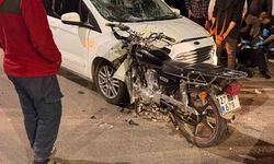 Gaziantep'te hafif ticari araç ile motosiklet çarpıştı: 1 yaralı