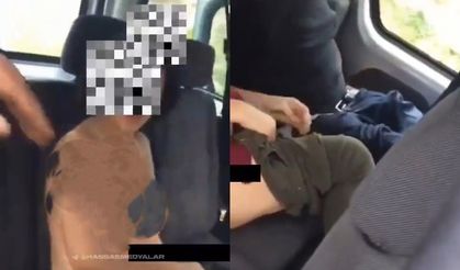 VİDEO +18 / "Dağlık alanda araç içinde yakalanan çift, utanç verici anlarıyla sosyal medyayı salladı!"