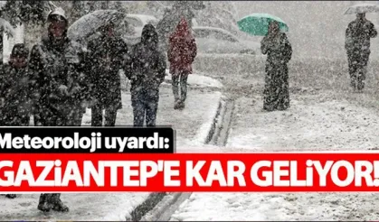 Gaziantep'e KAR yeniden geliyor! Donacağız